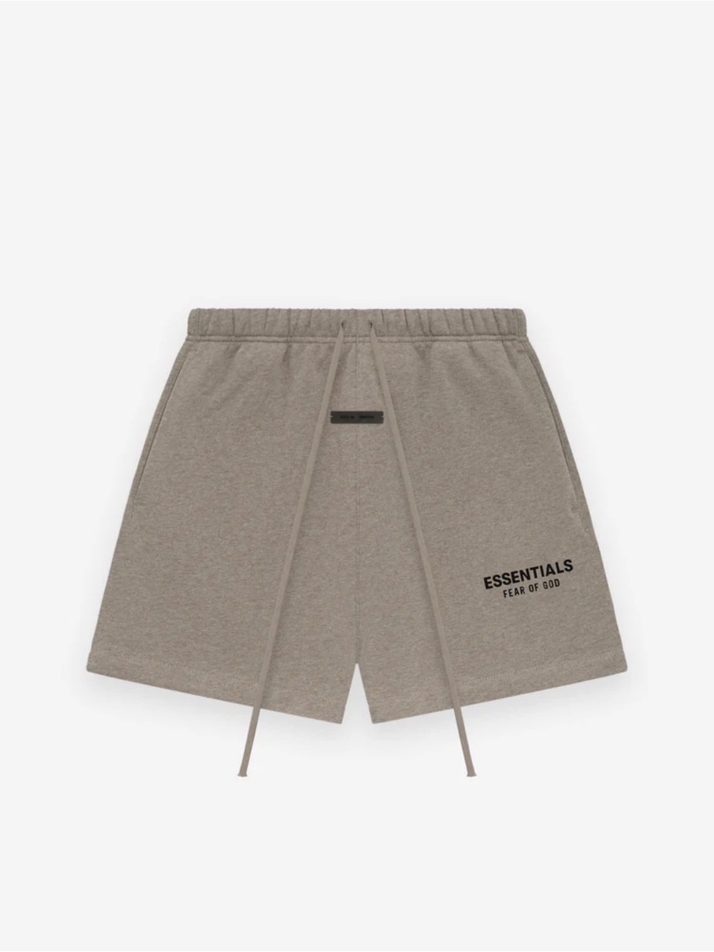 Fear of God ESSENTIALS Taupe Gray Athletic Logo Shorts